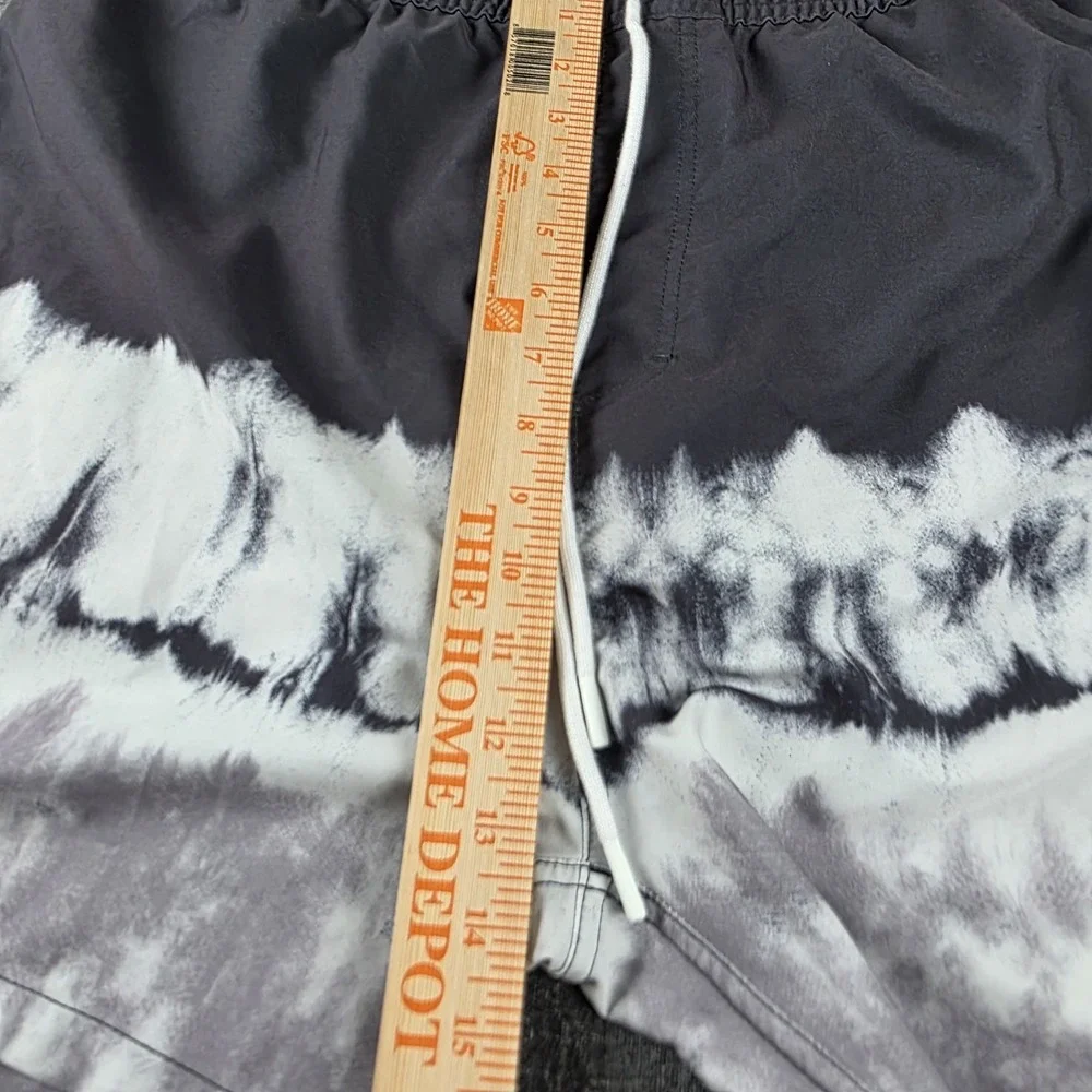 HUK Pursuit Volley Swim Trunk Shorts Mens XXL Salt Dye Grey 5